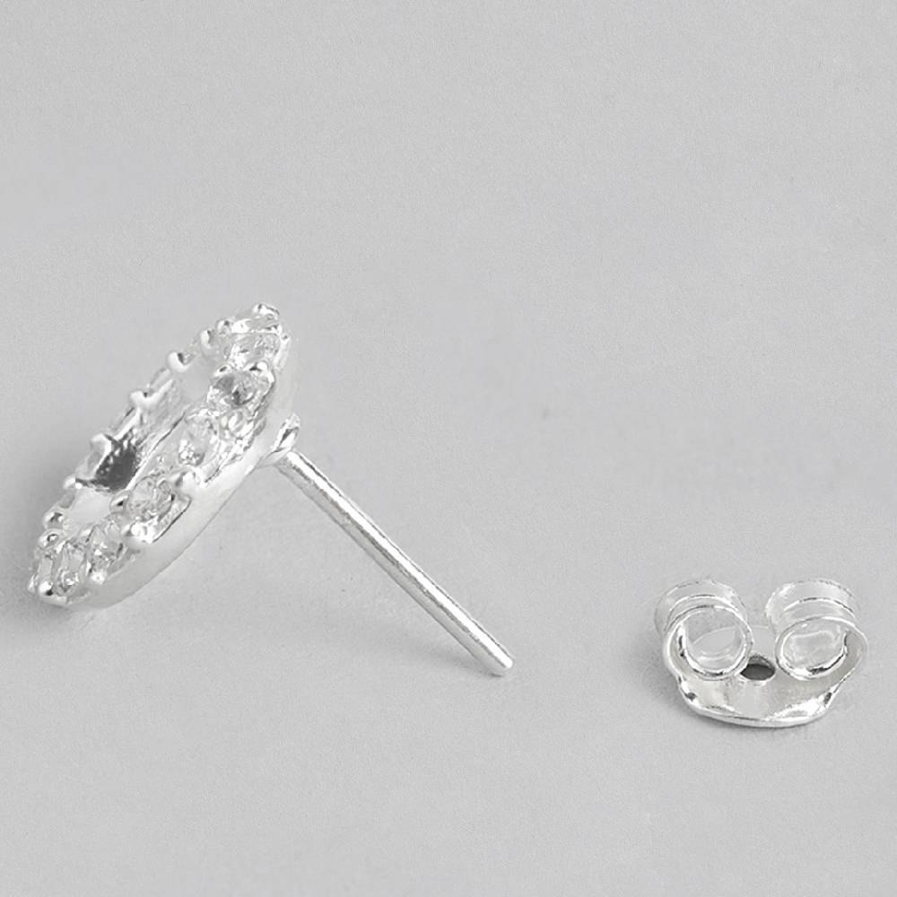 Silver Zircon Earring : Silver Zircon Earring : Z125SG002E014