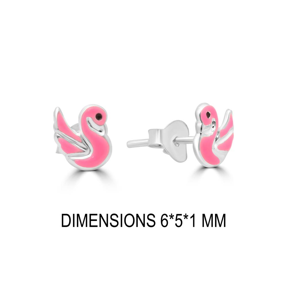 Adorable Sterling Silver Animal-Style Stud Earrings For A Touch Of Fun And Sophistication : TWP1255