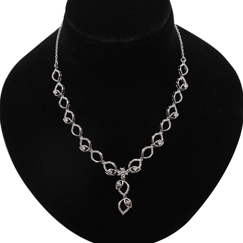 925 Pure Silver Necklace Set : NL1059