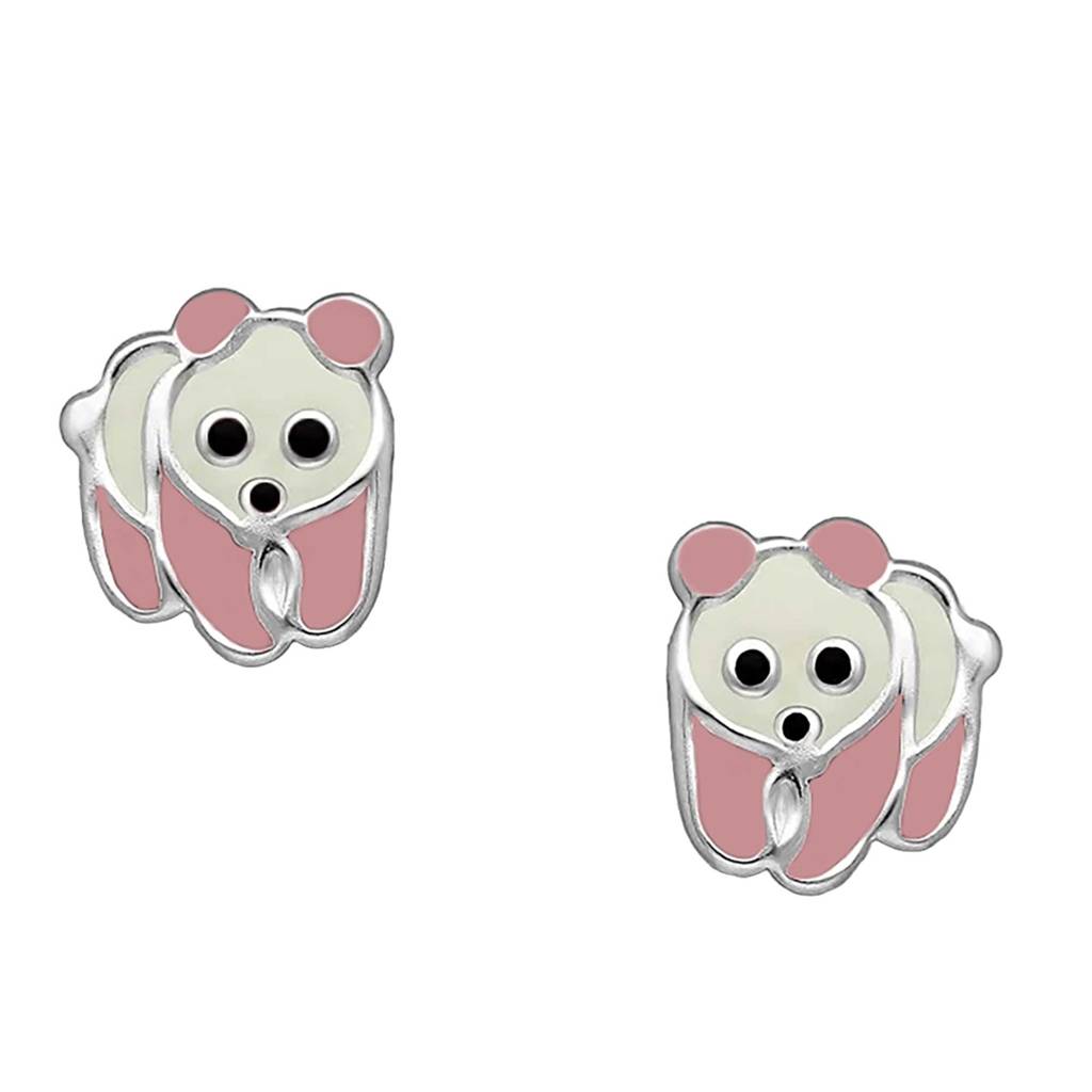 925 Pure Silver Panda Stud Cute Tiny Earrings | : TWP1138