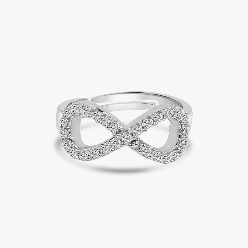 Infinity Love Silver Adjustable Ring : RG029