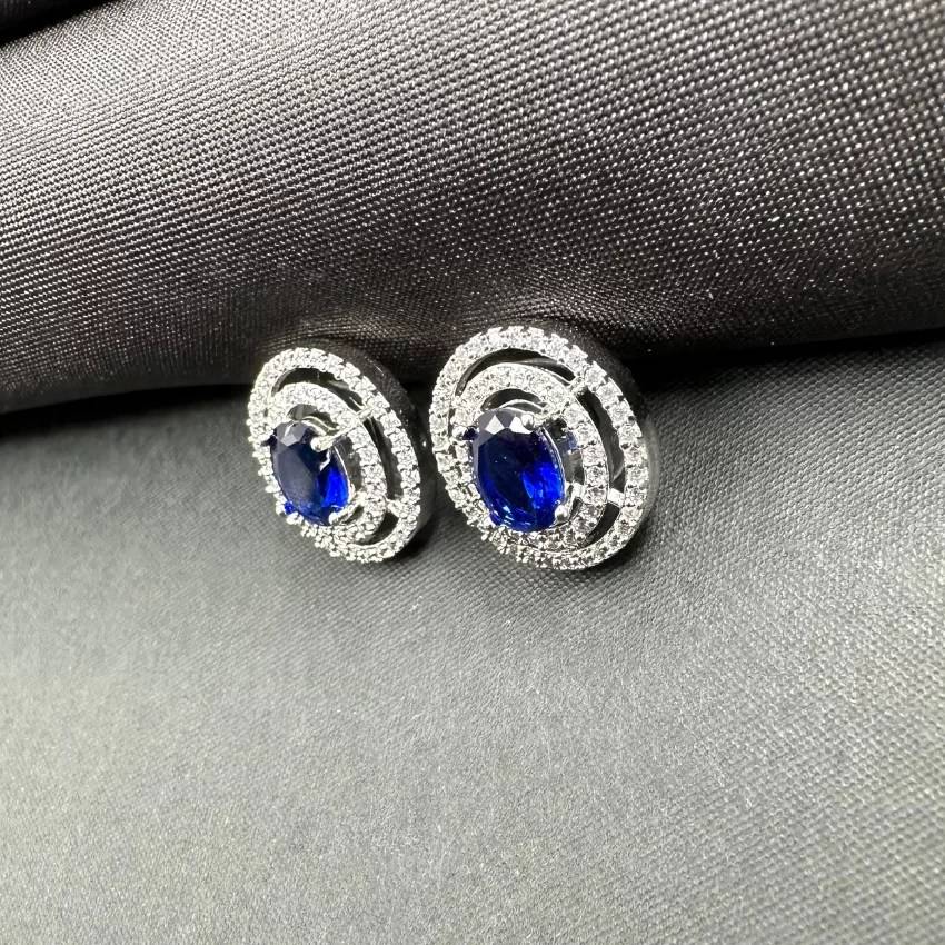 American Diamond Earrings Cz Studs : SG-15-ST-B