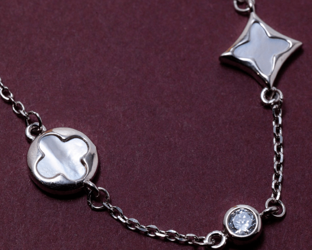 Clio Geometric Charm Bracelet : ClioGeometricCharmBracelet