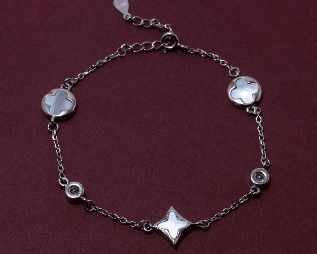 Clio Geometric Charm Bracelet : ClioGeometricCharmBracelet