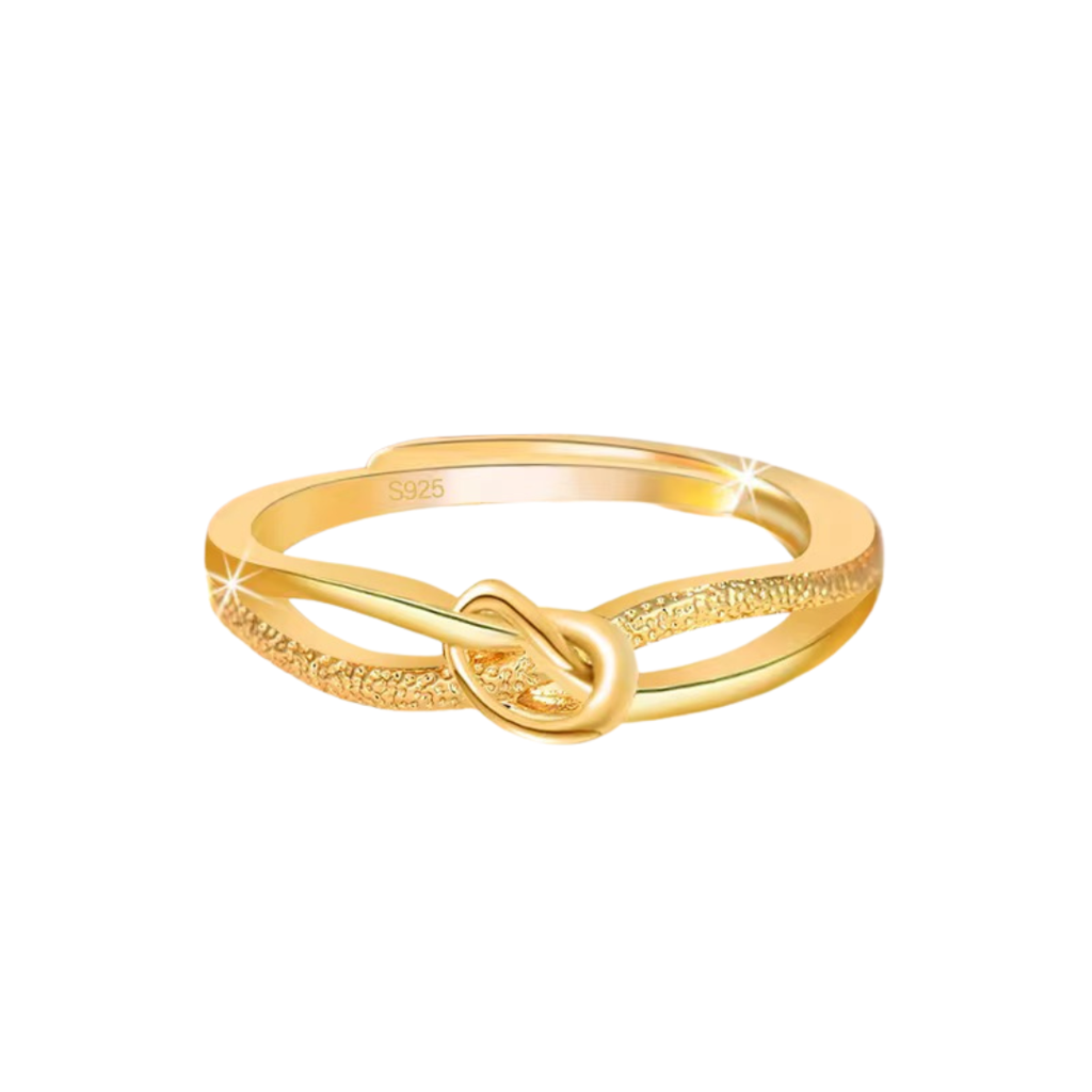 18Kt Gold Plated Infinity Zircon Studded Dainty Ring, Infinity : ININFINITY