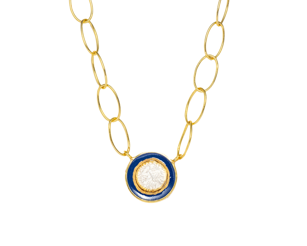 Dual Coin Charm Necklace : N05