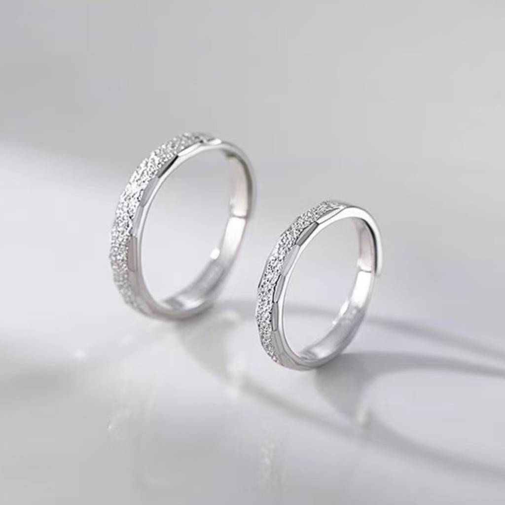 Soul Circle Shimmer Couple Ring For Him & Her : RC24350-S