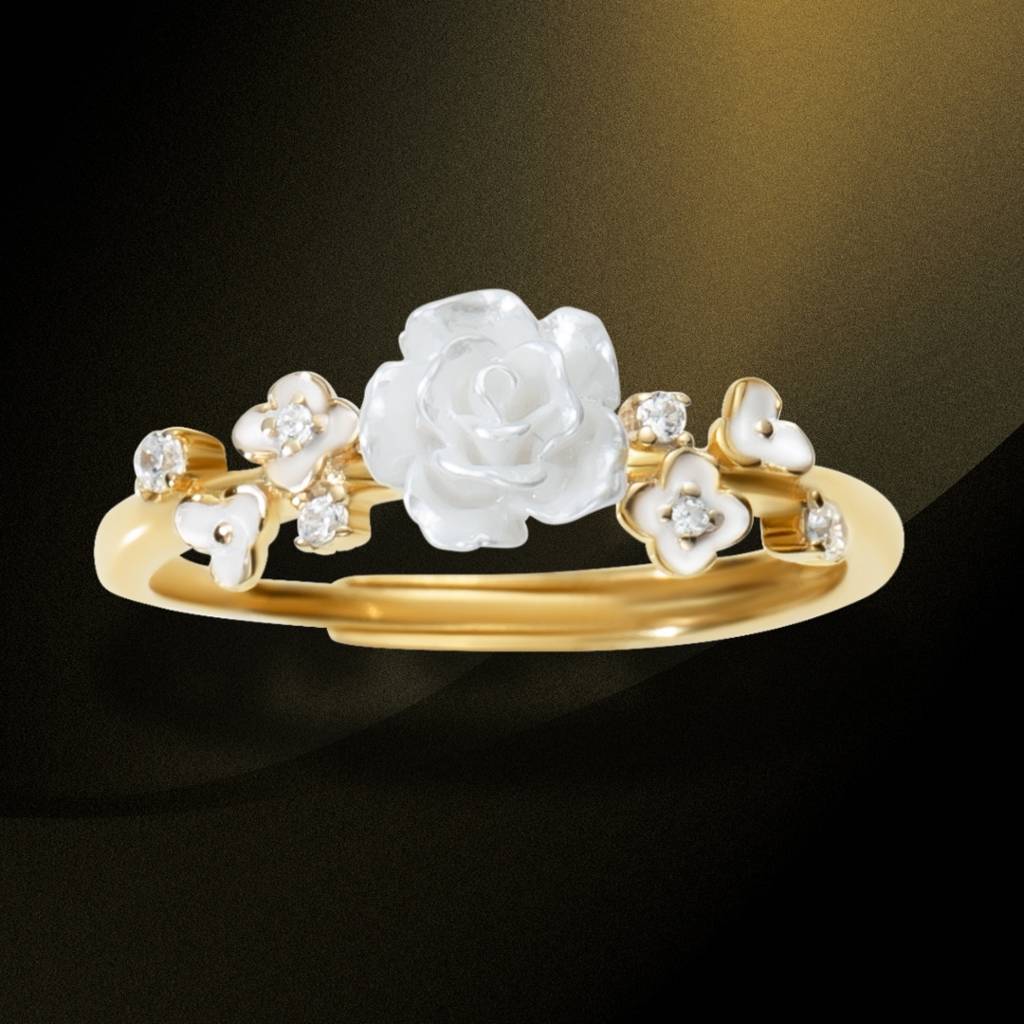 Floral Elegance Rose Ring : BRD2978G