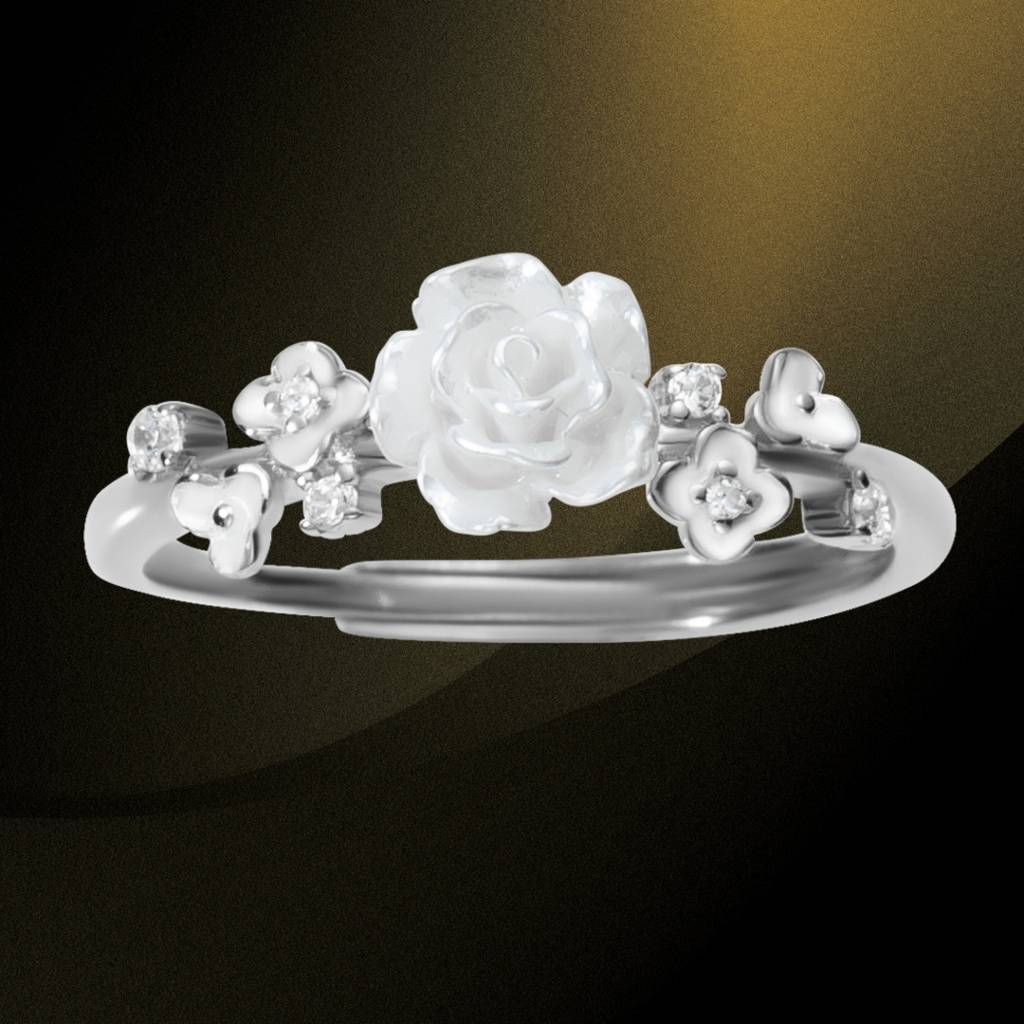 Floral Elegance Rose Ring : BRD2978S