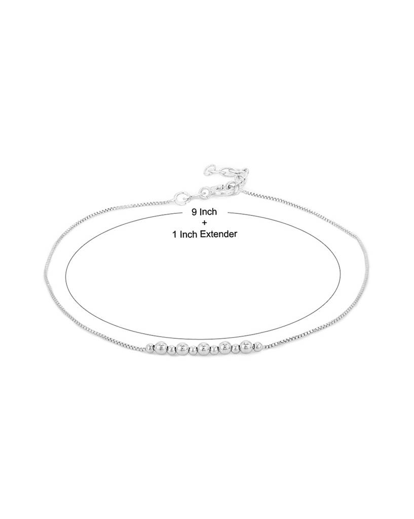925 Sterling Silver Anklet-Vana002 : VANA002