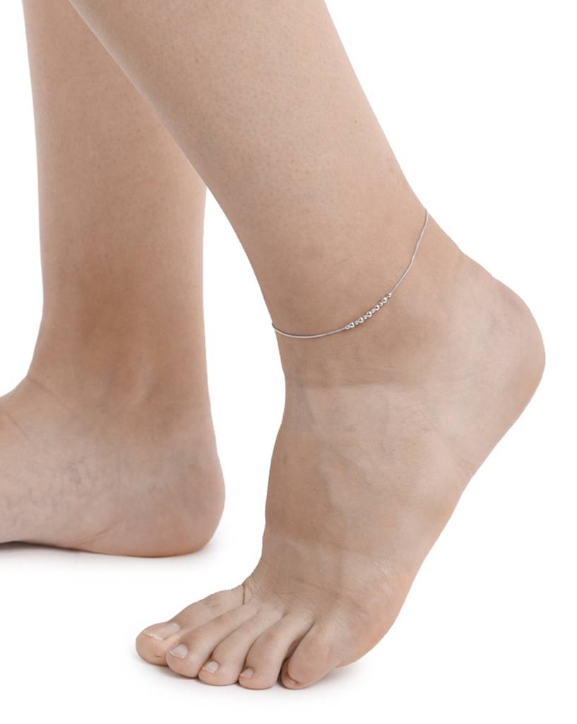 925 Sterling Silver Anklet-Vana002 : VANA002
