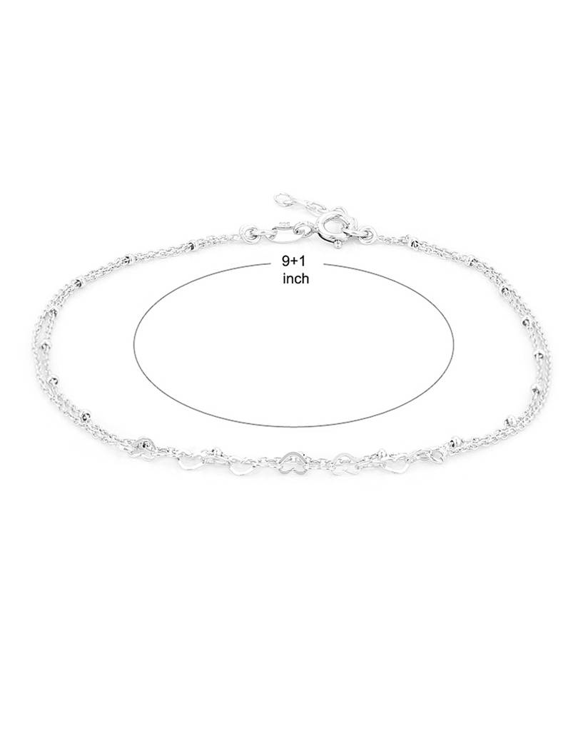 925 Sterling Silver Anklet-Vana009 : VANA009