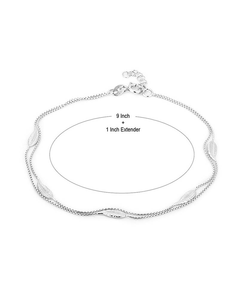 925 Sterling Silver Anklet-Vana015 : VANA015
