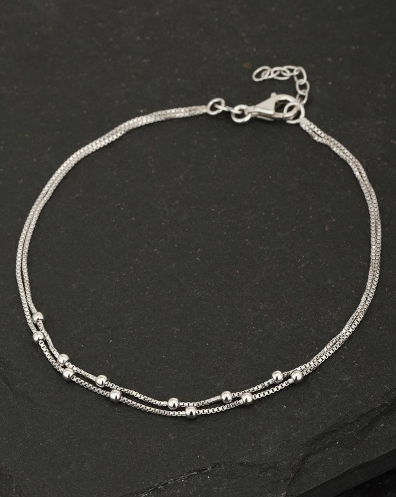 925 Sterling Silver Anklet-Vana027 : VANA027