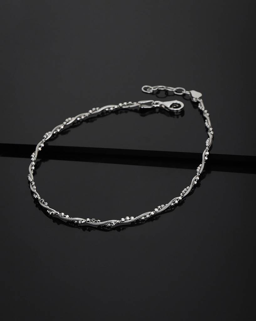 925 Sterling Silver Anklet-Vana035 : VANA035