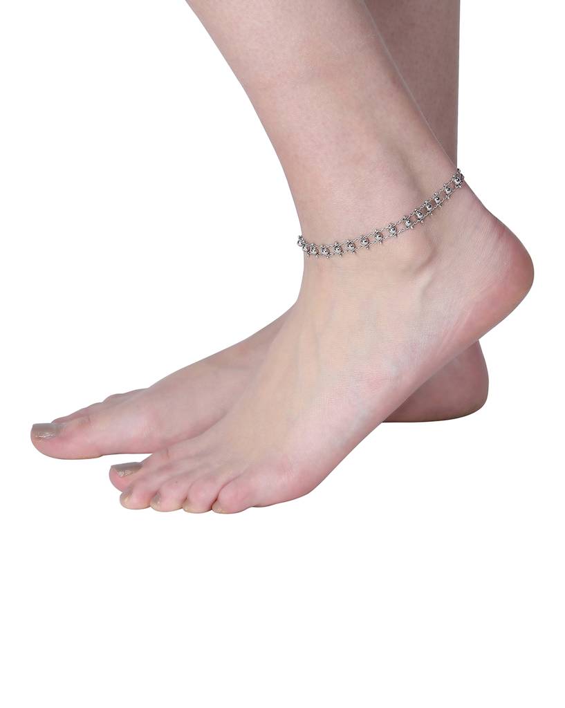 925 Sterling Silver Anklet-Vana038 : VANA038