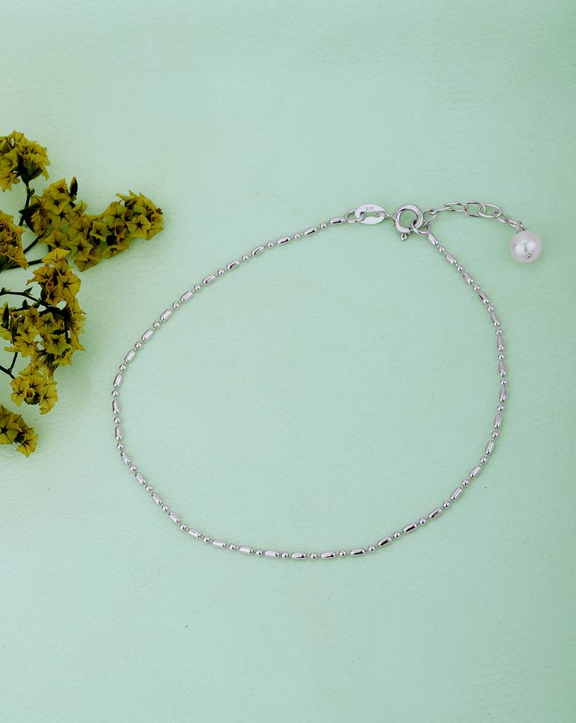 925 Sterling Silver Anklet-Vana881 : VANA881