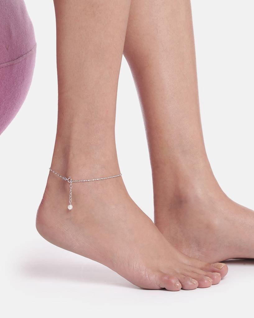 925 Sterling Silver Anklet-Vana881 : VANA881