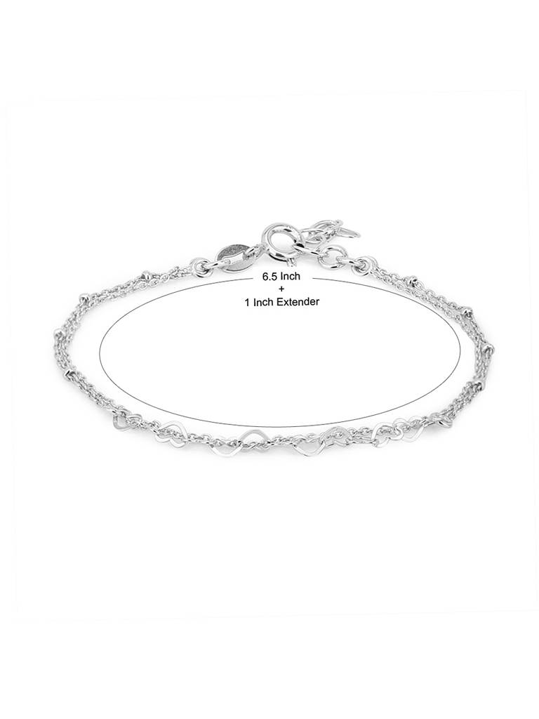 925 Sterling Silver Bracelet-Vanb040 : VANB040