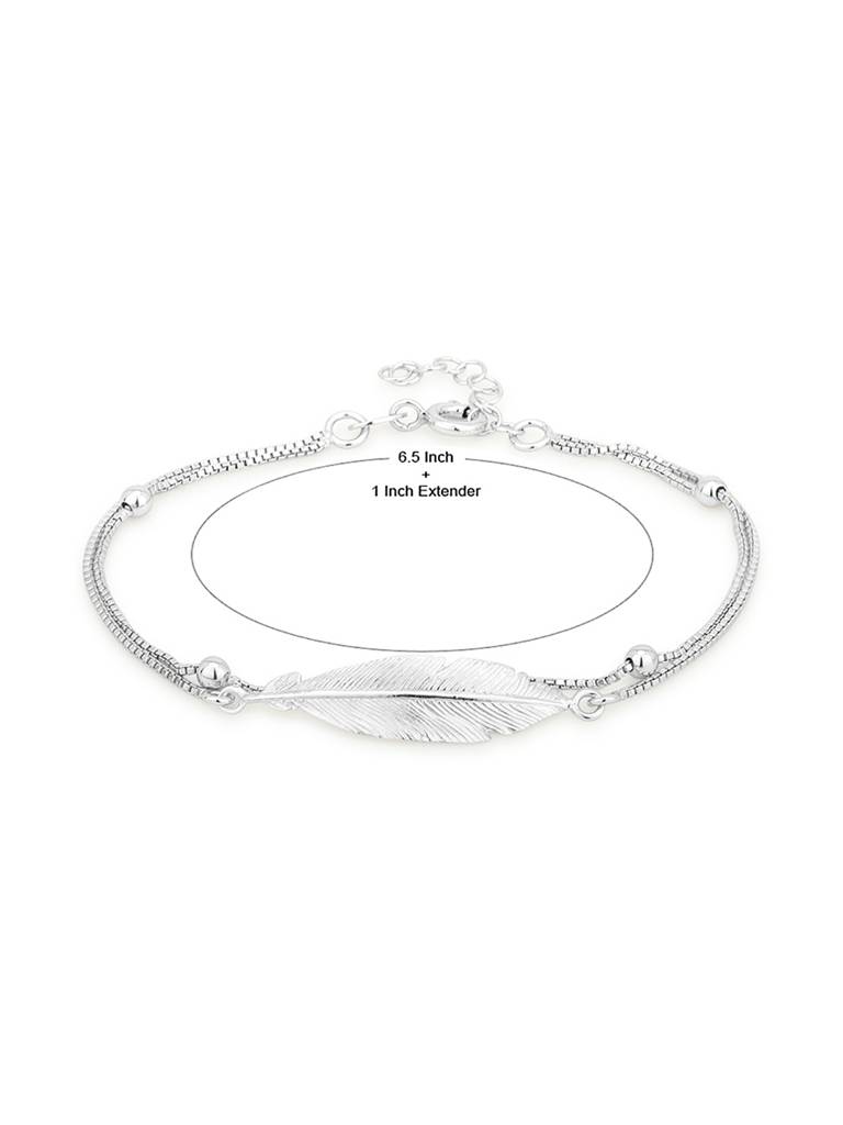 925 Sterling Silver Bracelet-Vanb055 : VANB055