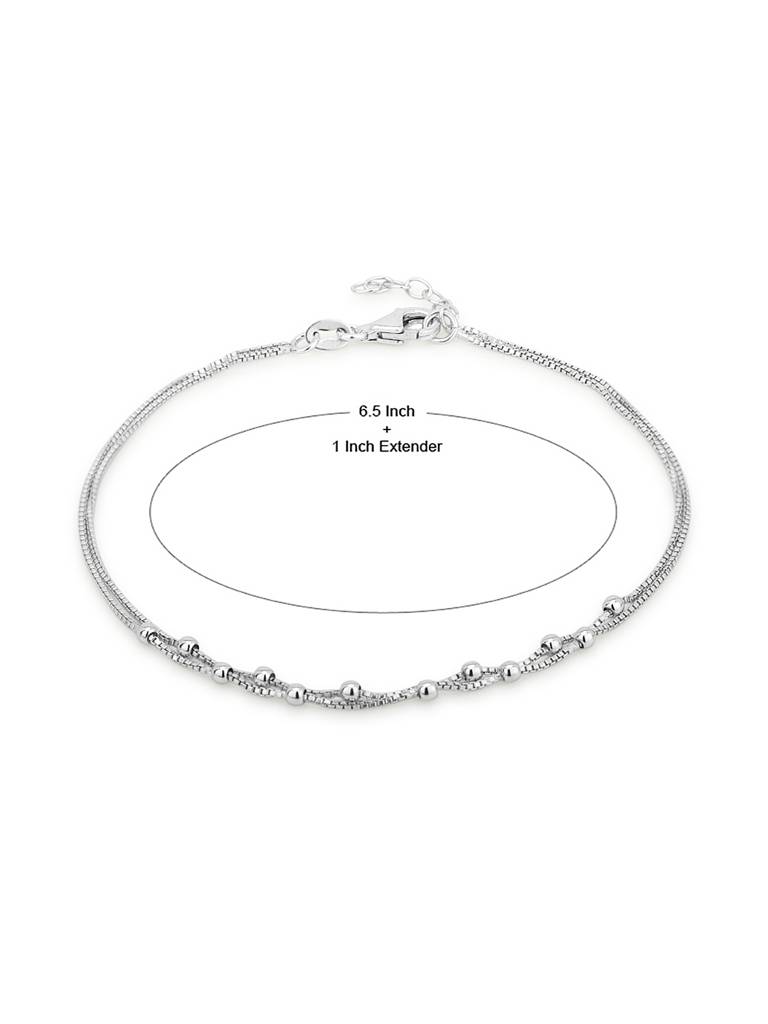 925 Sterling Silver Bracelet-Vanb056 : VANB056