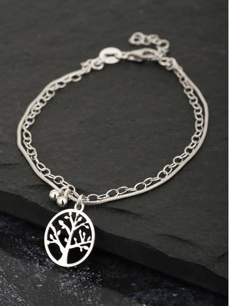 925 Sterling Silver Bracelet-Vanb064 : VANB064