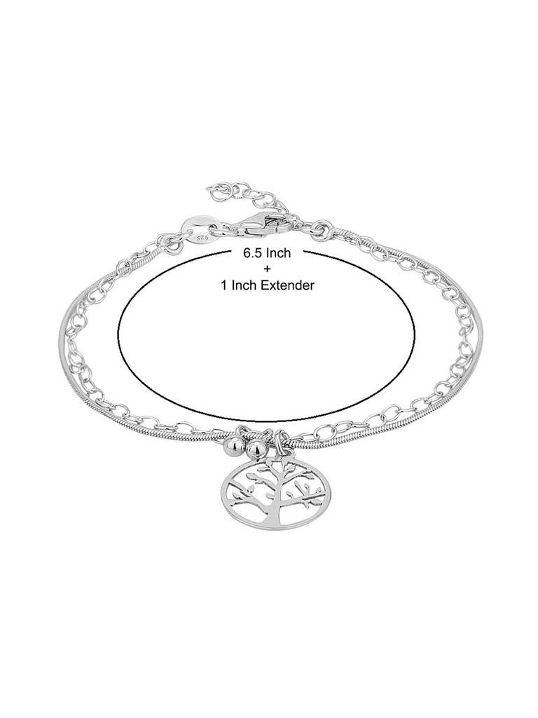 925 Sterling Silver Bracelet-Vanb064 : VANB064
