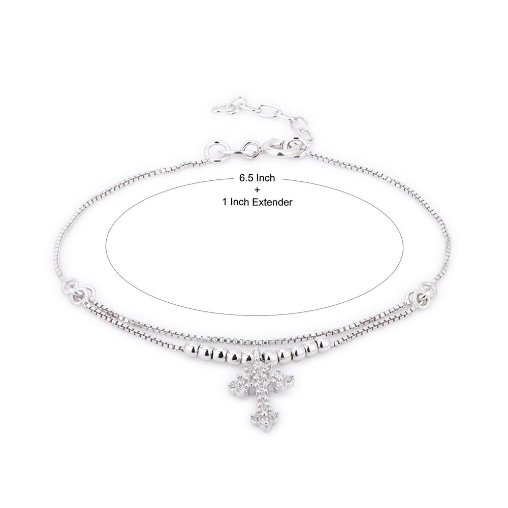 925 Sterling Silver Bracelet-Vanb292 : VANB292