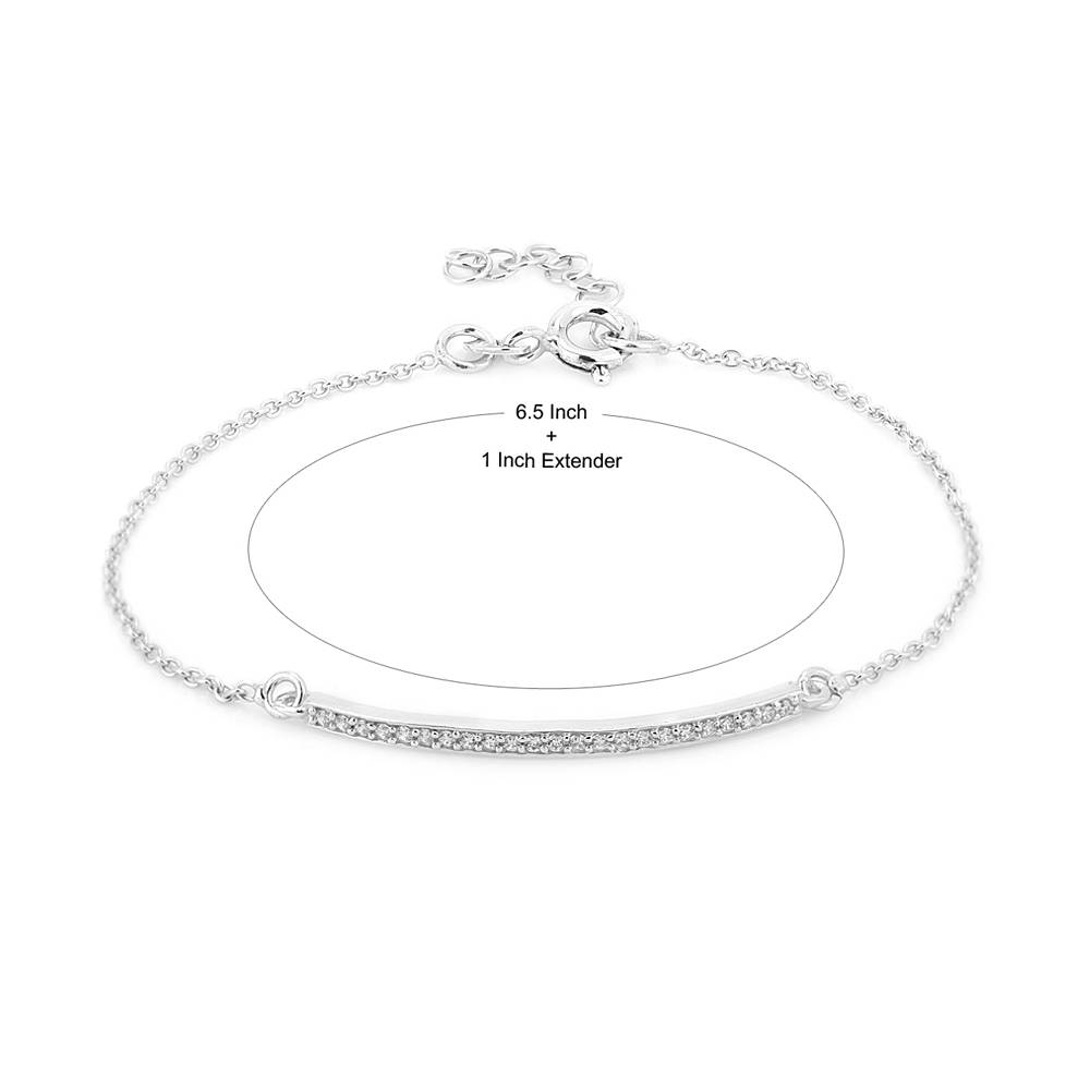 925 Sterling Silver Bracelet-Vanb307 : VANB307