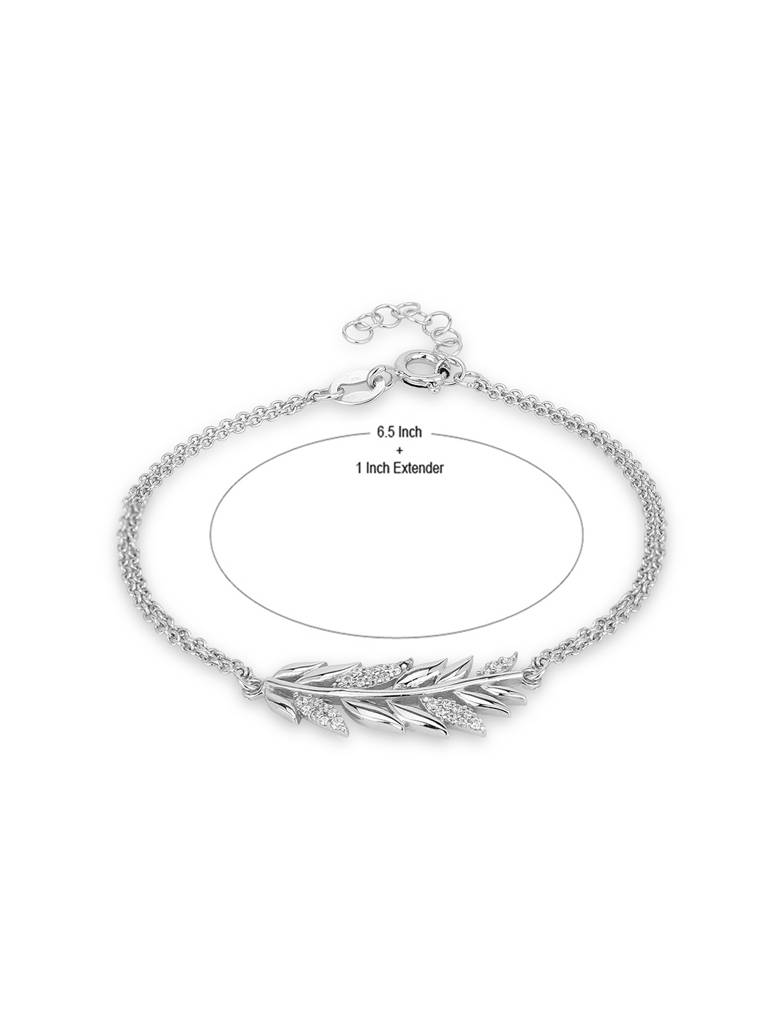 925 Sterling Silver Bracelet-Vanb346 : VANB346