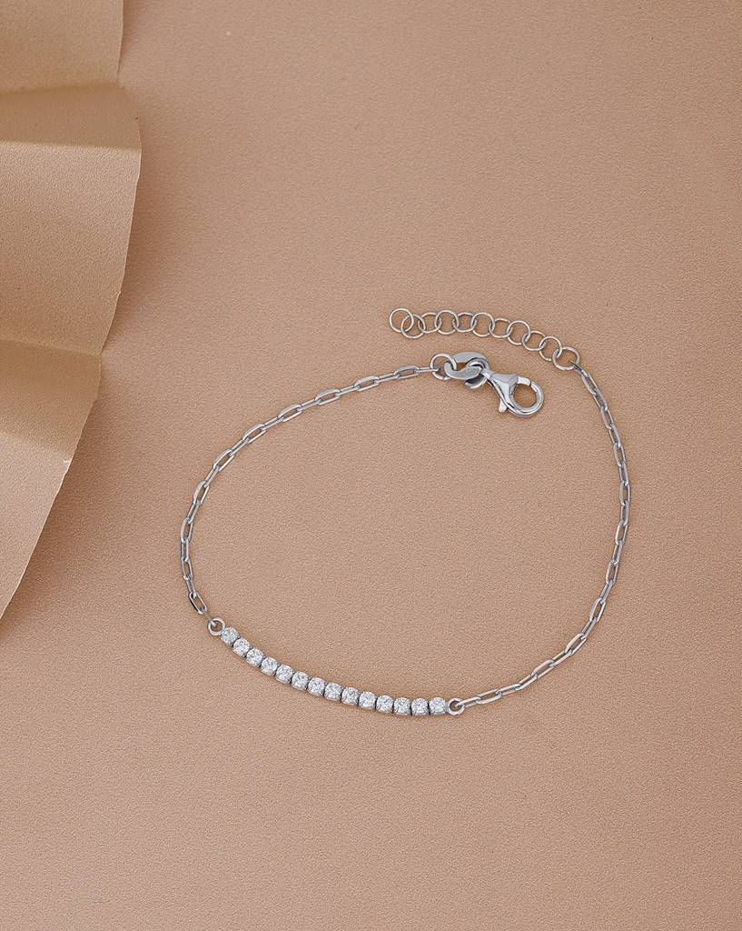 925 Sterling Silver Bracelet-Vanb882 : VANB882