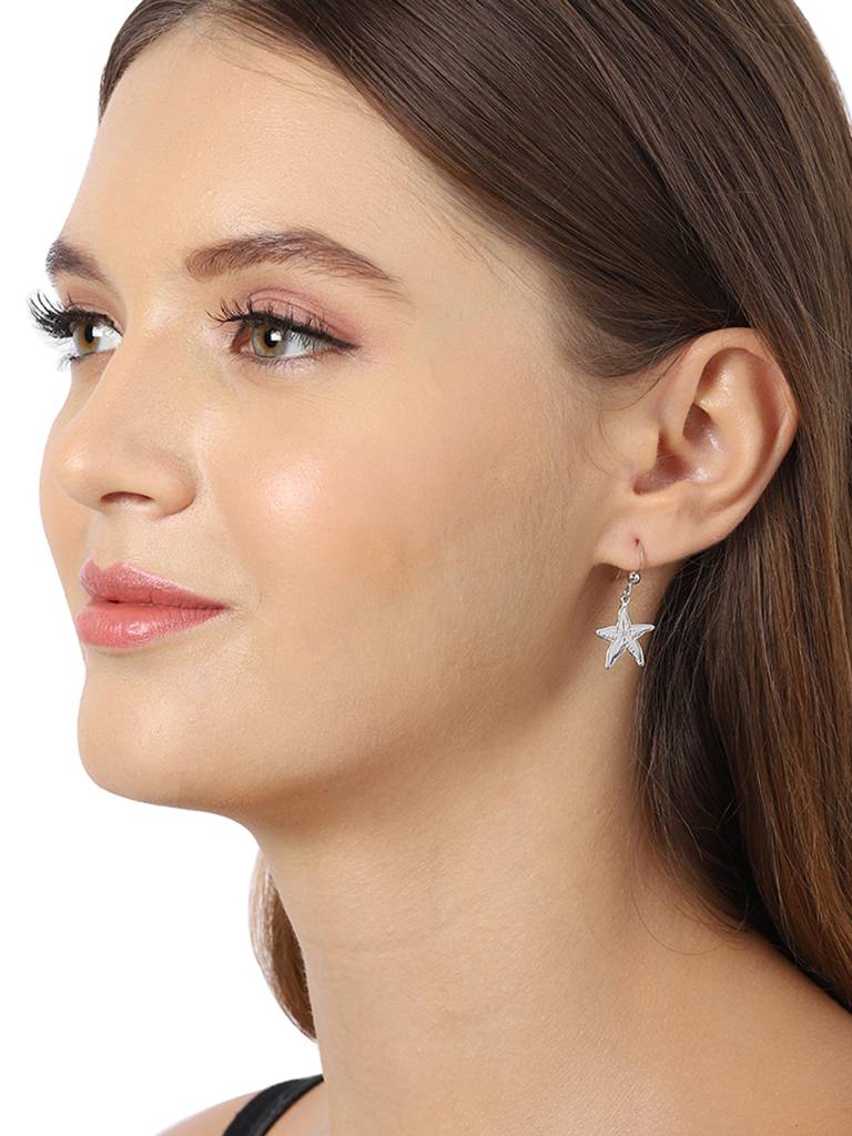 925 Sterling Silver Earrings-Vane092 : VANE092