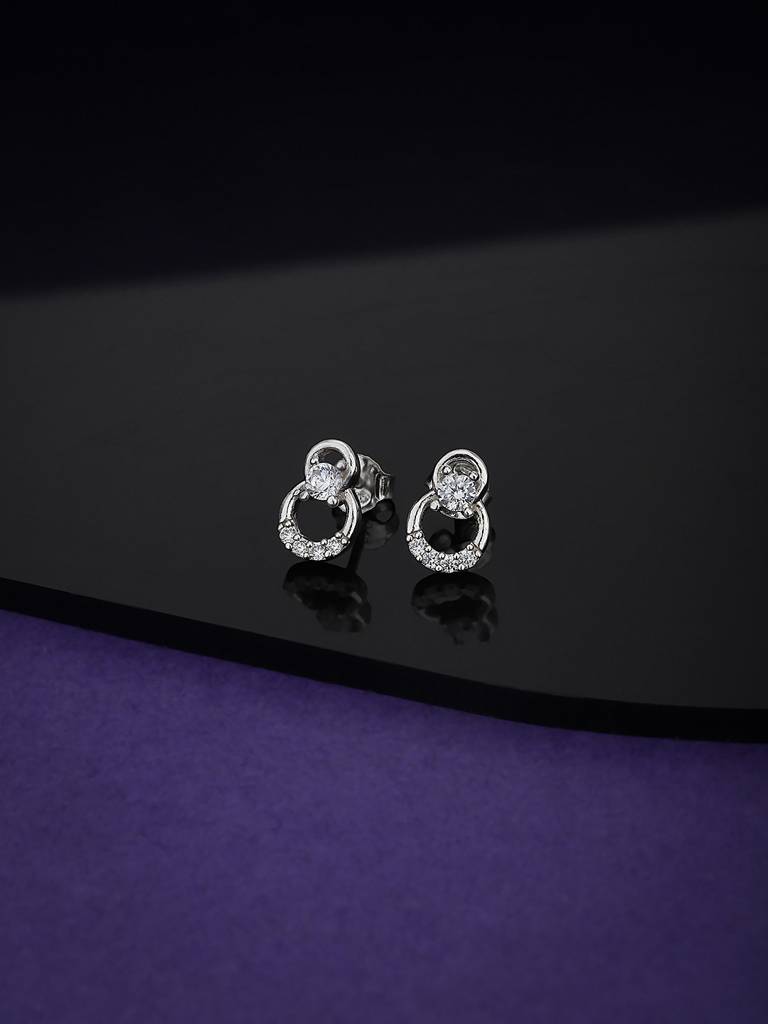925 Sterling Silver Earrings-Vane099 : VANE099