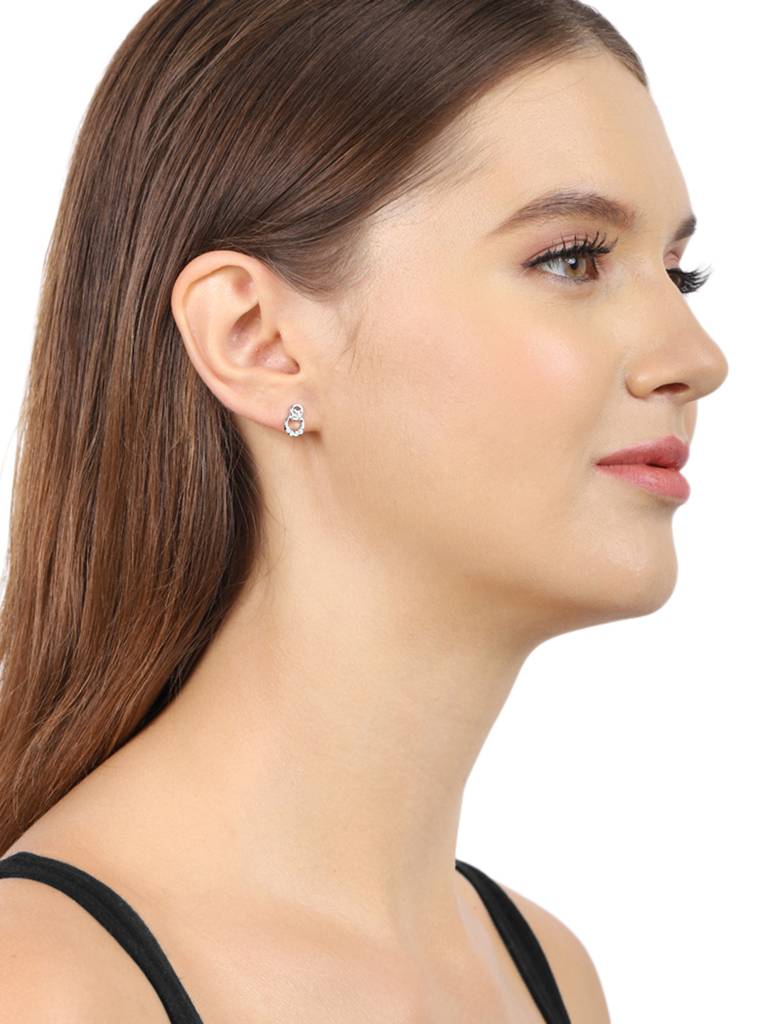 925 Sterling Silver Earrings-Vane099 : VANE099