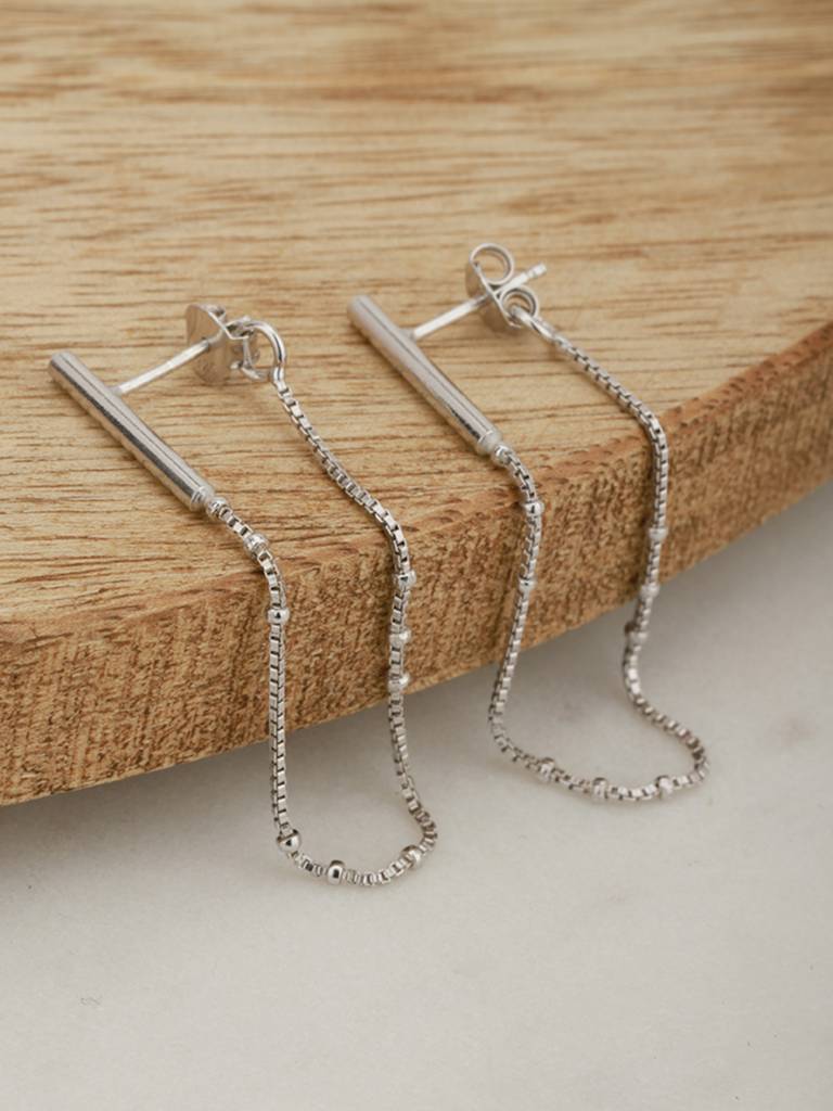925 Sterling Silver Earrings-Vane116 : VANE116