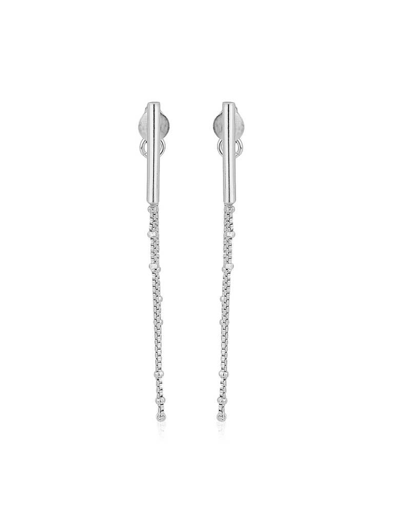 925 Sterling Silver Earrings-Vane116 : VANE116