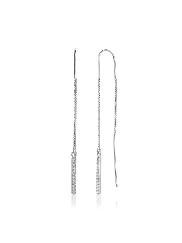 925 Sterling Silver Earrings-Vane134 : VANE134
