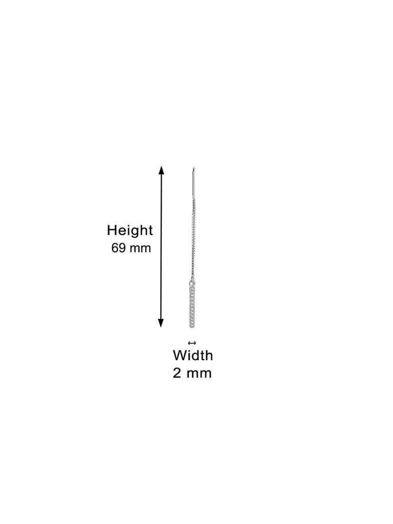 925 Sterling Silver Earrings-Vane134 : VANE134