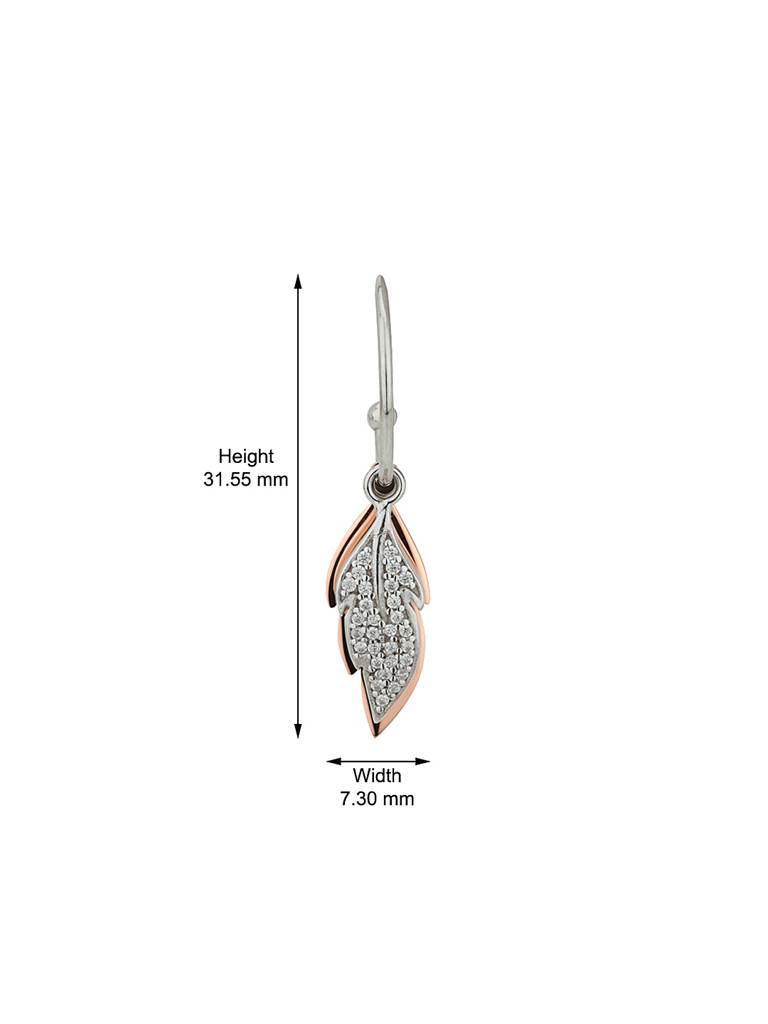 925 Sterling Silver Earrings-Vane161 : VANE161