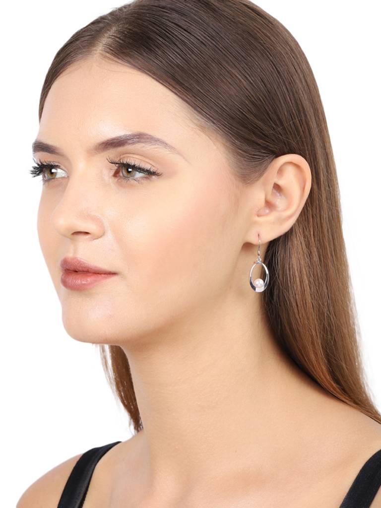 925 Sterling Silver Earrings-Vane173 : VANE173