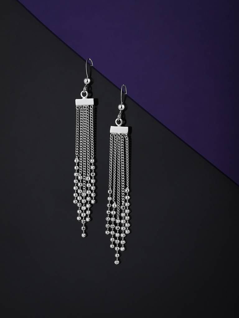 925 Sterling Silver Earrings-Vane186 : VANE186