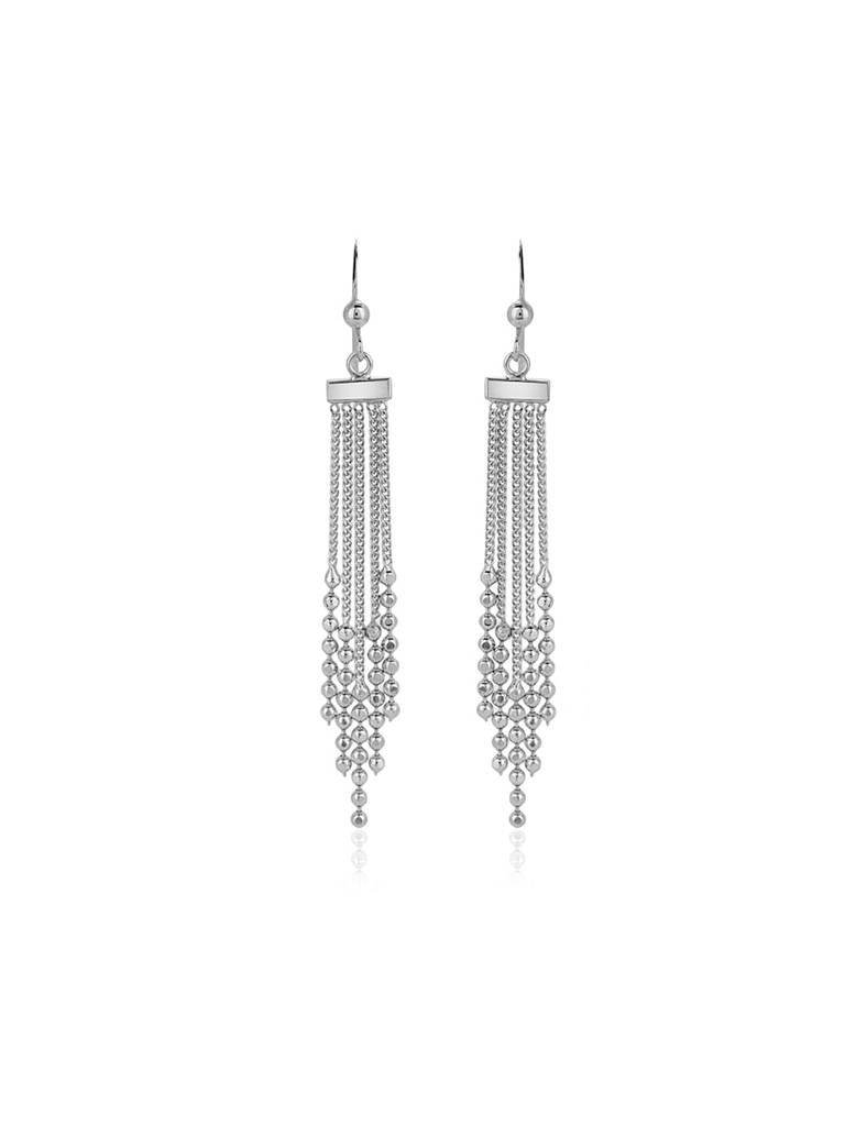 925 Sterling Silver Earrings-Vane186 : VANE186