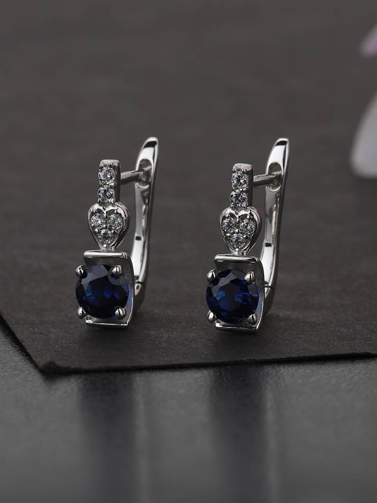 925 Sterling Silver Earrings-Vane341 : VANE341