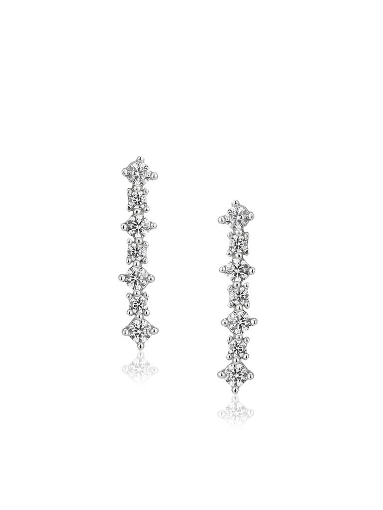925 Sterling Silver Earrings-Vane391 : VANE391