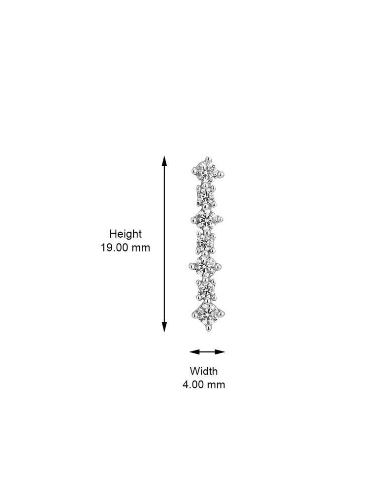 925 Sterling Silver Earrings-Vane391 : VANE391