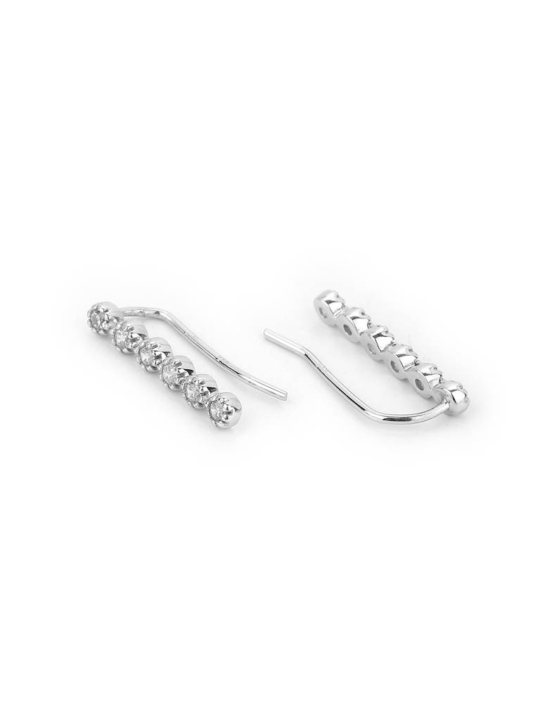 925 Sterling Silver Earrings-Vane393 : VANE393