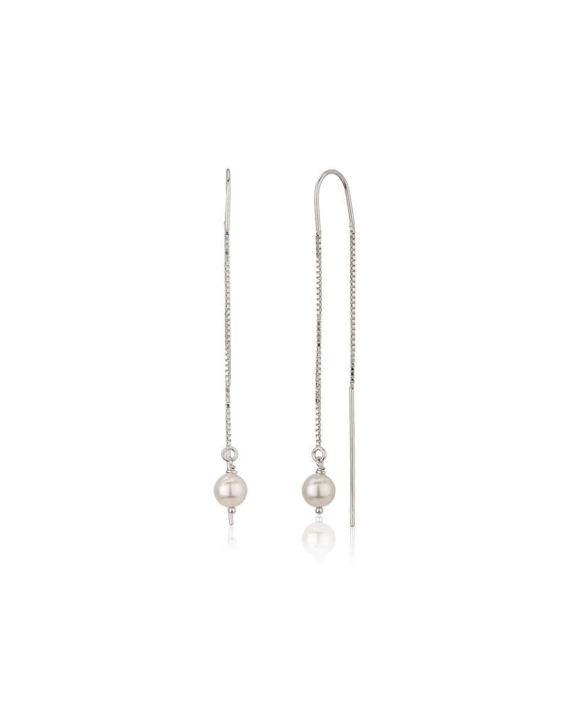 925 Sterling Silver Earrings-Vane622 : VANE622