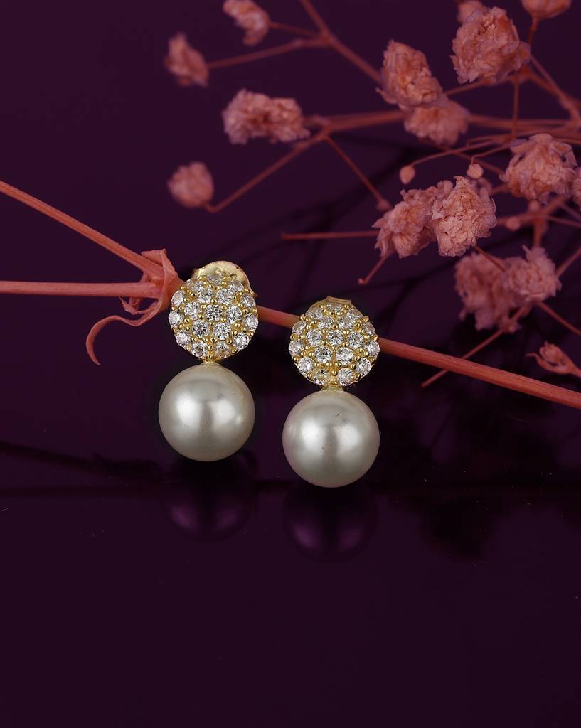 925 Sterling Silver Earrings-Vane634 : VANE634