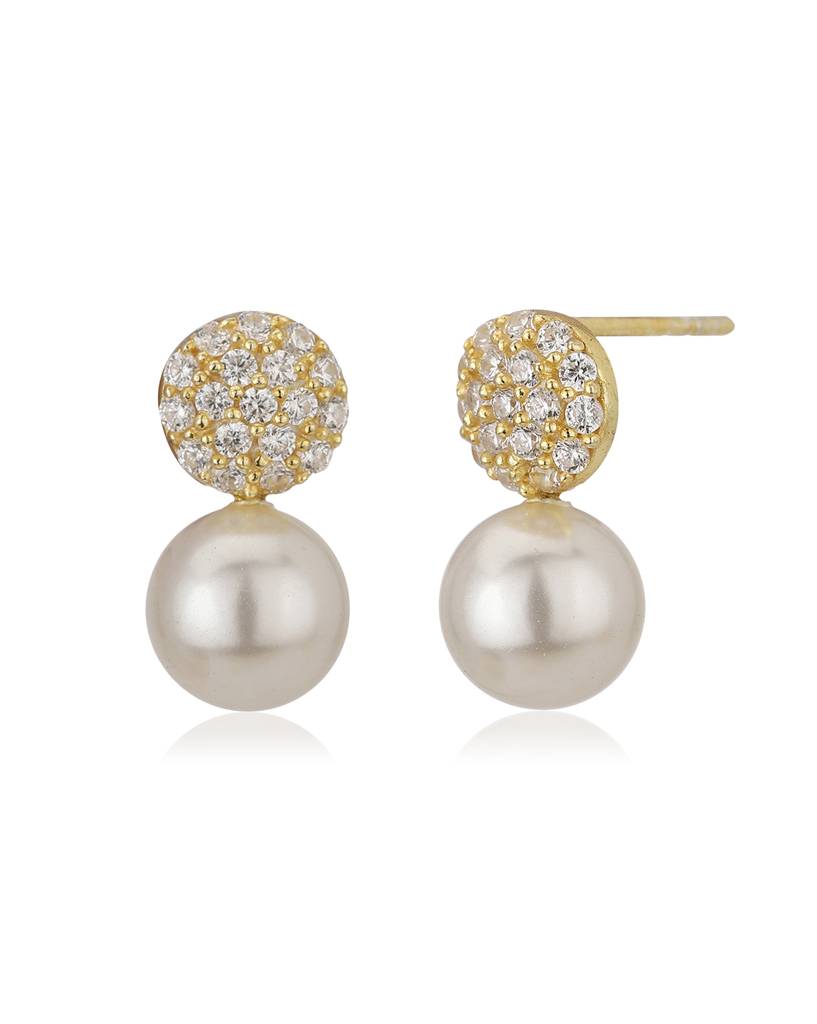 925 Sterling Silver Earrings-Vane634 : VANE634