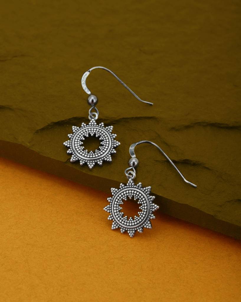 925 Sterling Silver Earrings-Vane642 : VANE642